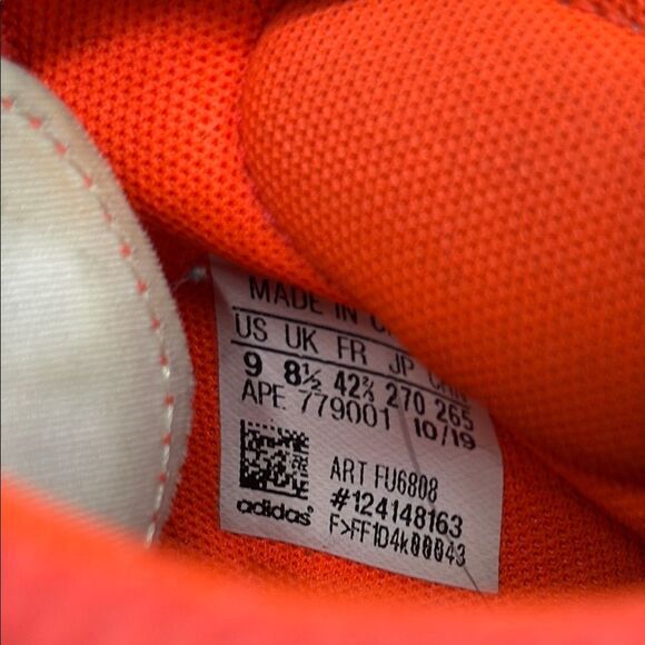 ADIDAS DAME 6 Basketball Sneakers Size 9 FU6808 Solar Red - Picture 7 of 7